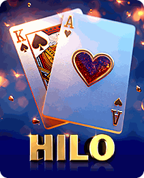 Hi-Lo game artwork — card prediction crash title in the IN7 game apk