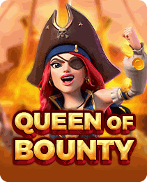 Queen of Bounty game artwork — pirate queen slots title in the IN7 game apk